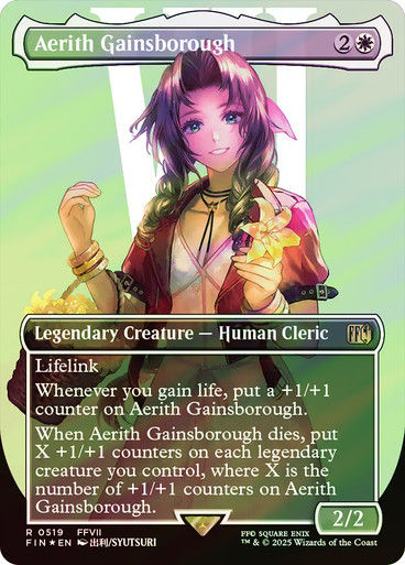 Aerith Gainsborough (FIN) (519) / Borderless / Surge Foil