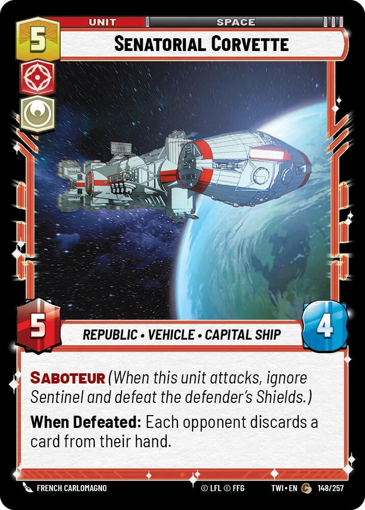 Senatorial Corvette (TWI) (148/257) / Foil