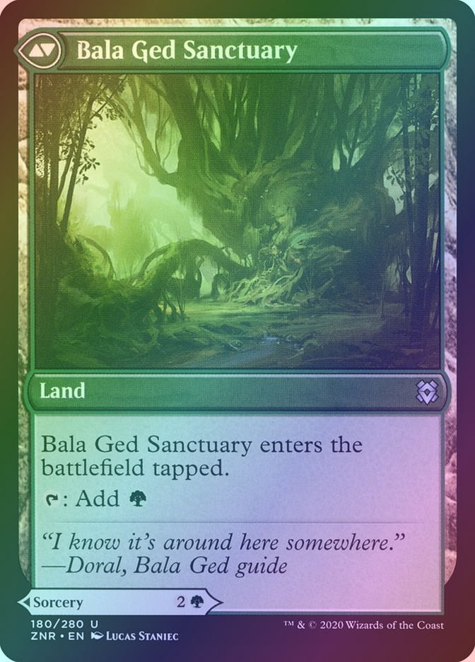 Bala Ged Recovery // Bala Ged Sanctuary (ZNR) (180) / Foil — cara 2 de 2