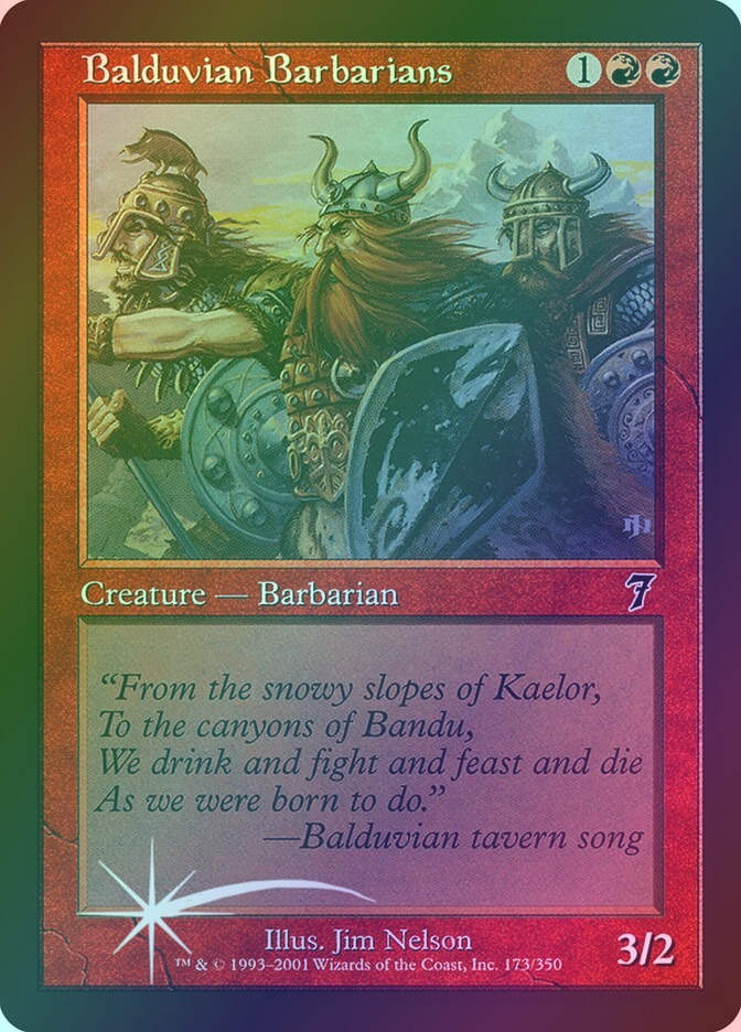 Balduvian Barbarians (7ED) (173★) / Foil