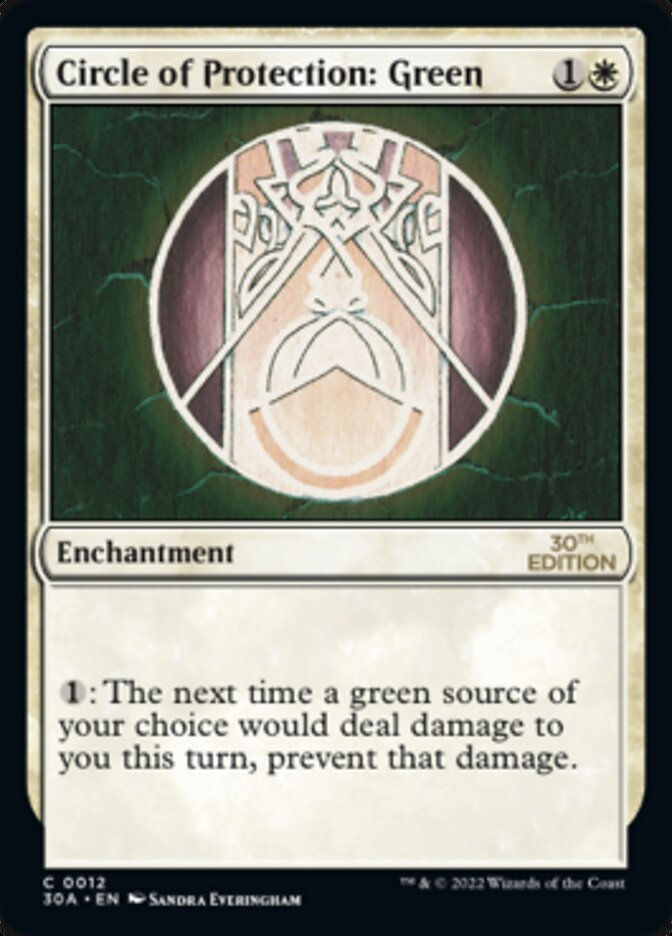 Circle of Protection: Green (30a)