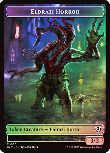 Eldrazi Horror (TINR) (1) // Human Soldier (TINR) (3) / Foil — cara 1 de 2