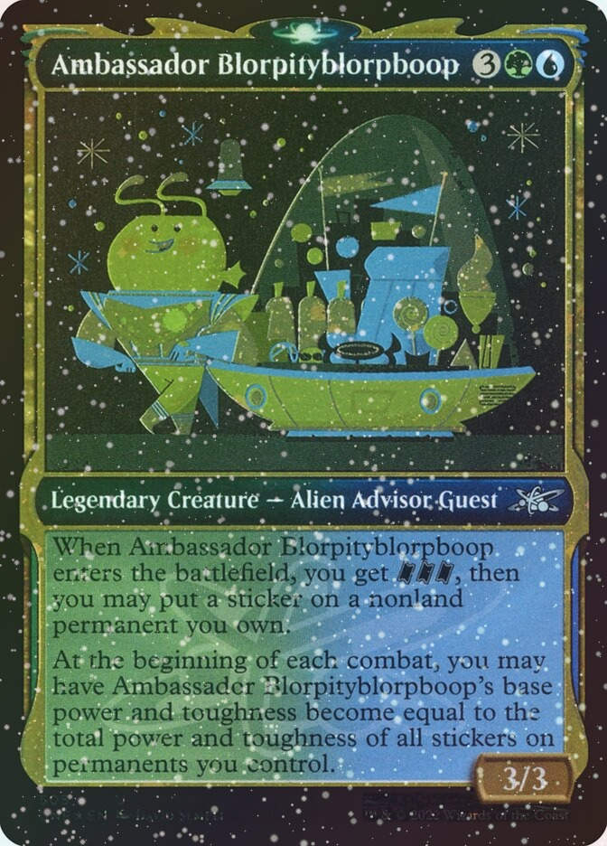 Ambassador Blorpityblorpboop (UNF) (505) / Showcase / Galaxy Foil