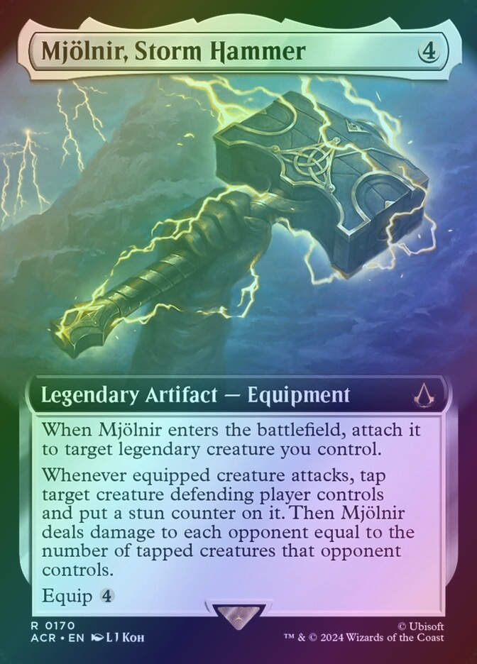 Mjölnir, Storm Hammer (ACR) (170) / Extended Art / Foil