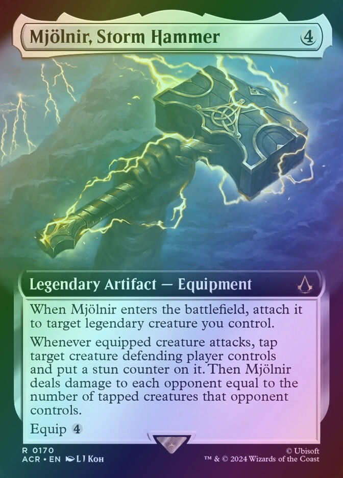Mjölnir, Storm Hammer (ACR) (170) / Extended Art / Foil