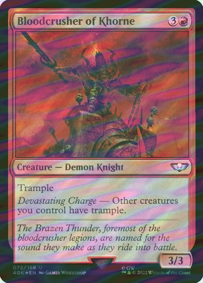 Bloodcrusher of Khorne (40K) (72★) / Surge Foil