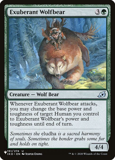 Exuberant Wolfbear (PLST) (IKO-151)