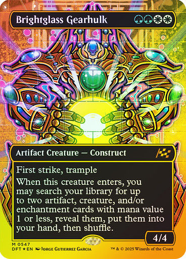 Brightglass Gearhulk (DFT) (547) / Borderless / First Place Foil