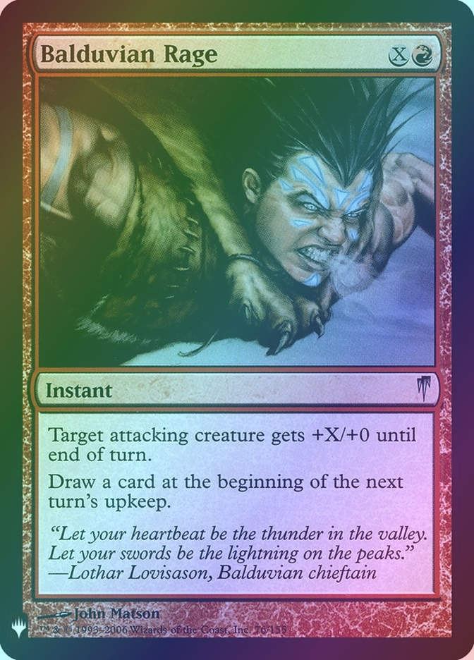 Balduvian Rage (PLST) (CSP-76) / Foil