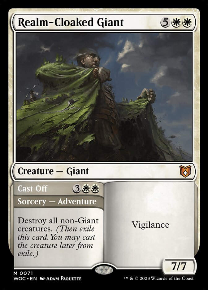 Realm-Cloaked Giant // Cast Off (WOC) (71)