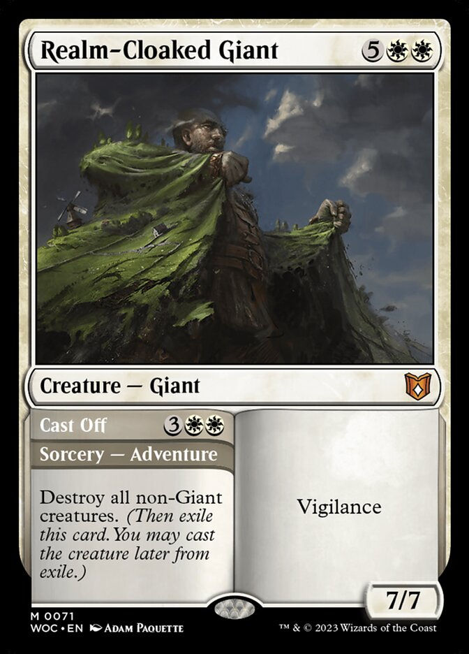 Realm-Cloaked Giant // Cast Off (WOC) (71)