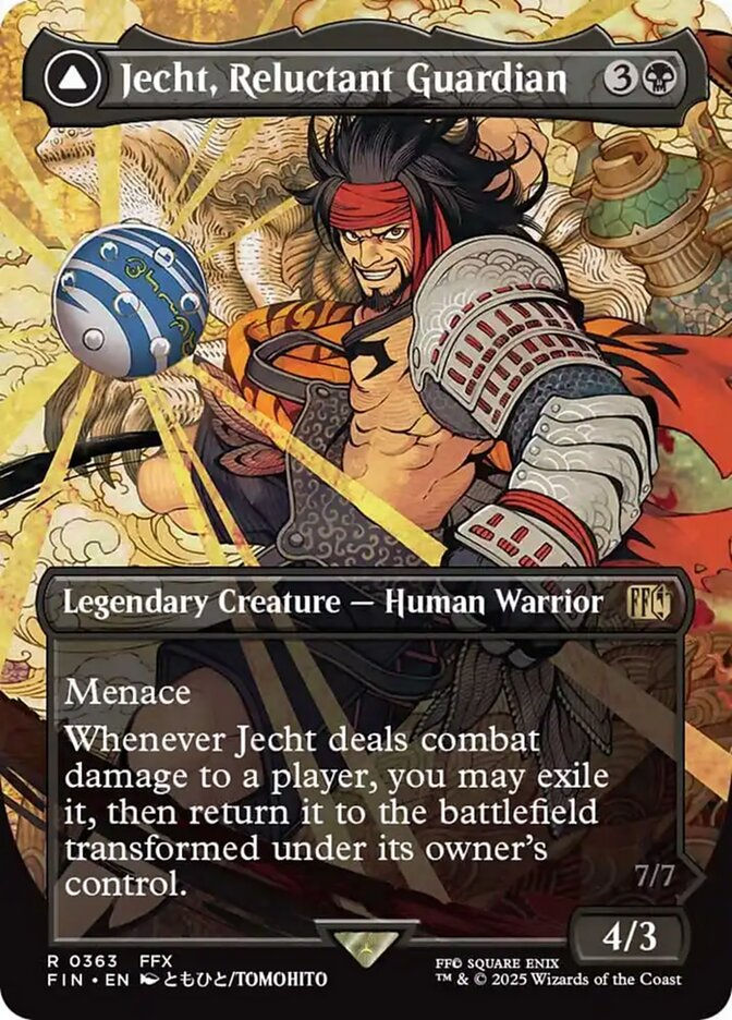 Jecht, Reluctant Guardian // Braska's Final Aeon (FIN) (363) / Borderless — cara 1 de 2