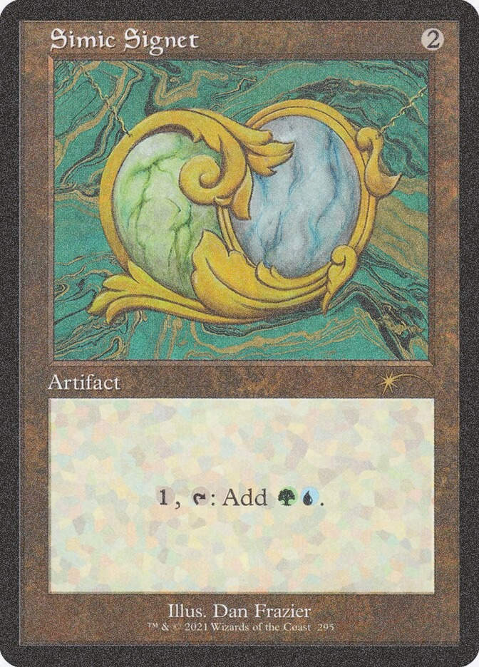 Simic Signet (SLD) (295) / Foil Etched