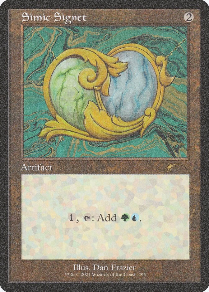 Simic Signet (SLD) (295) / Foil Etched
