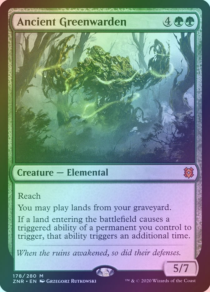 Ancient Greenwarden (ZNR) (178) / Foil