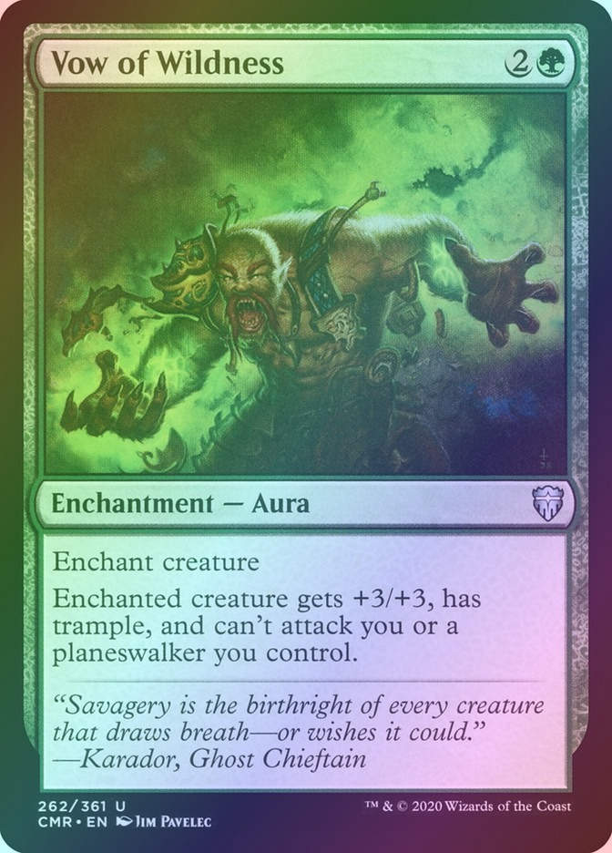 Vow of Wildness (CMR) (262) / Foil
