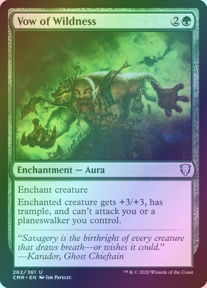 Vow of Wildness (CMR) (262) / Foil