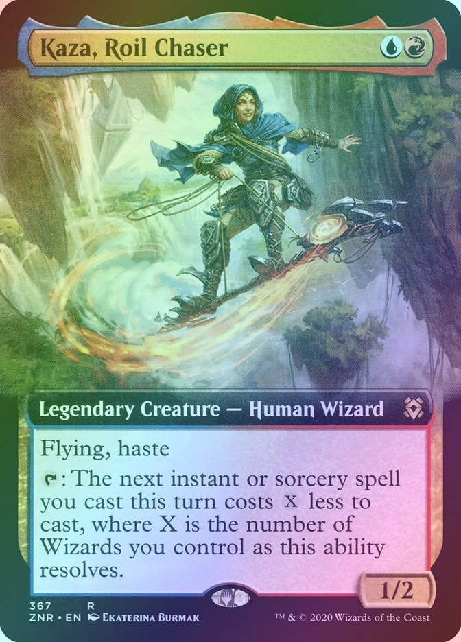 Kaza, Roil Chaser (ZNR) (367) / Extended Art / Foil