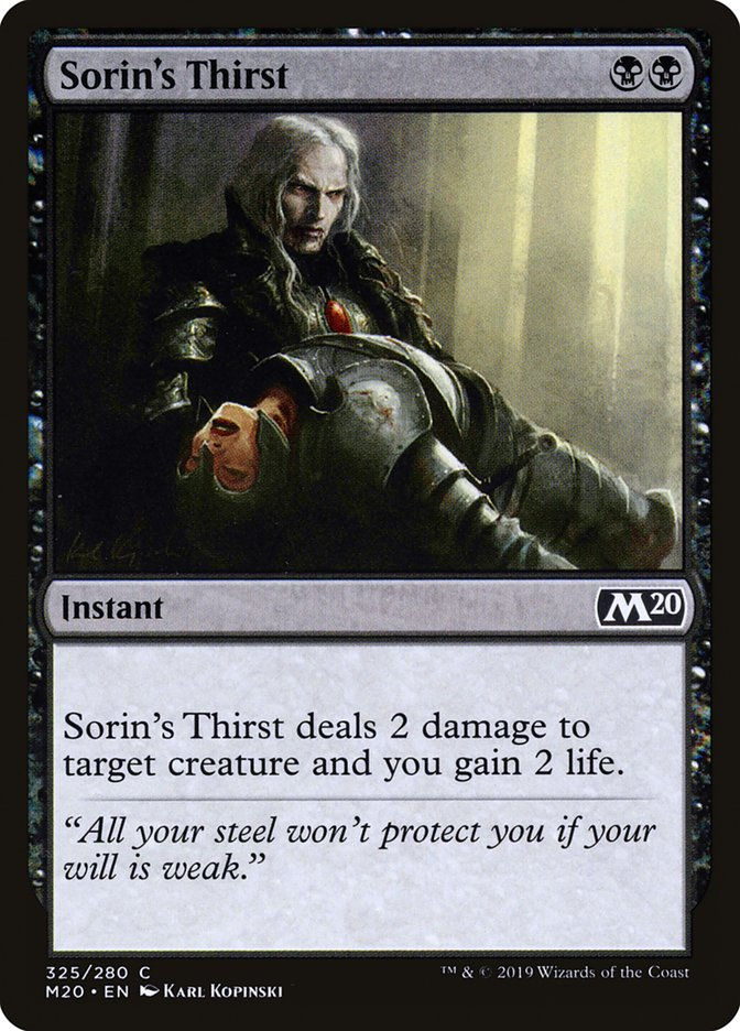 Sorin's Thirst (M20) (325)