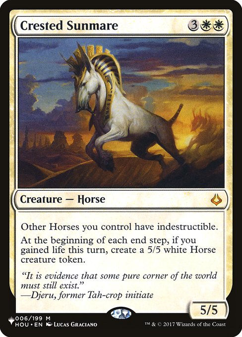 Crested Sunmare (PLST) (HOU-6)