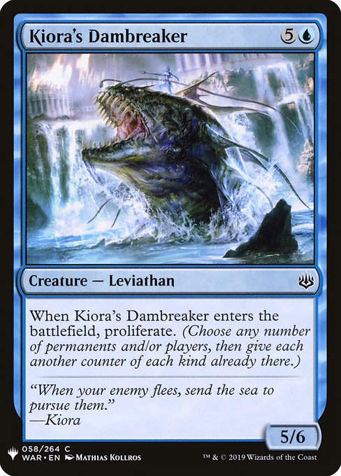 Kiora's Dambreaker (PLST) (WAR-58)