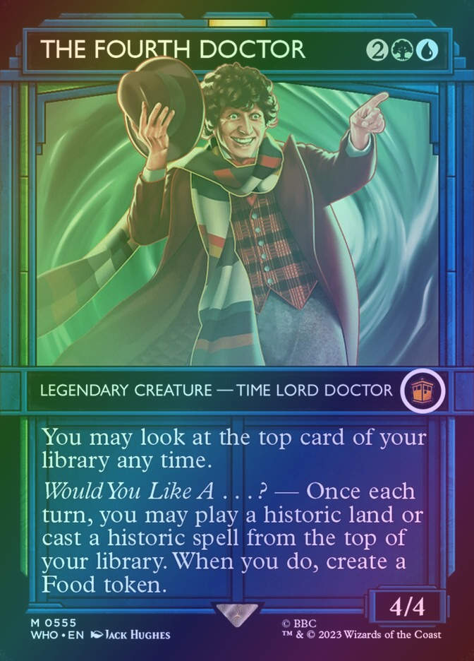 The Fourth Doctor (WHO) (555) / Borderless / Showcase / Foil