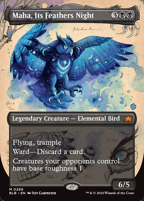 Maha, Its Feathers Night (blb) (289) / Borderless