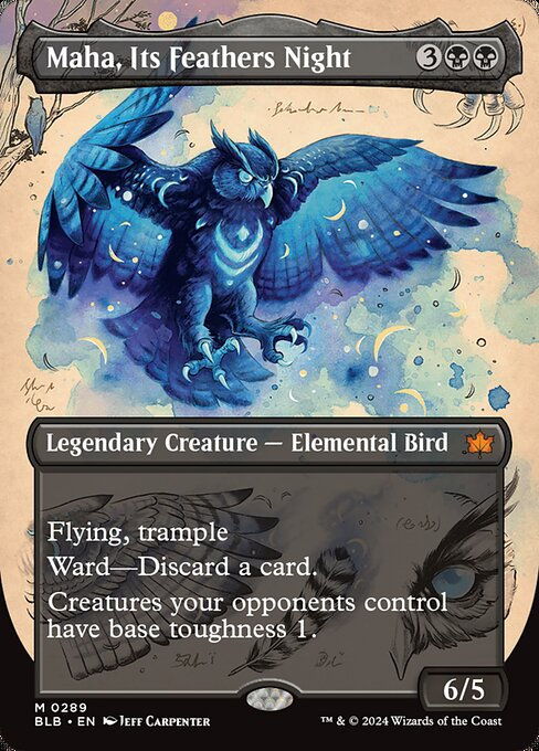 Maha, Its Feathers Night (blb) (289) / Borderless