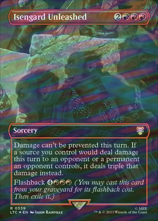 Isengard Unleashed (LTC) (539) / Borderless / Surge Foil