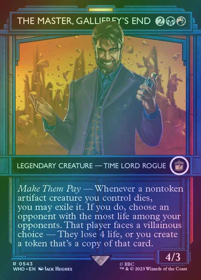 The Master, Gallifrey's End (WHO) (543) / Borderless / Showcase / Foil