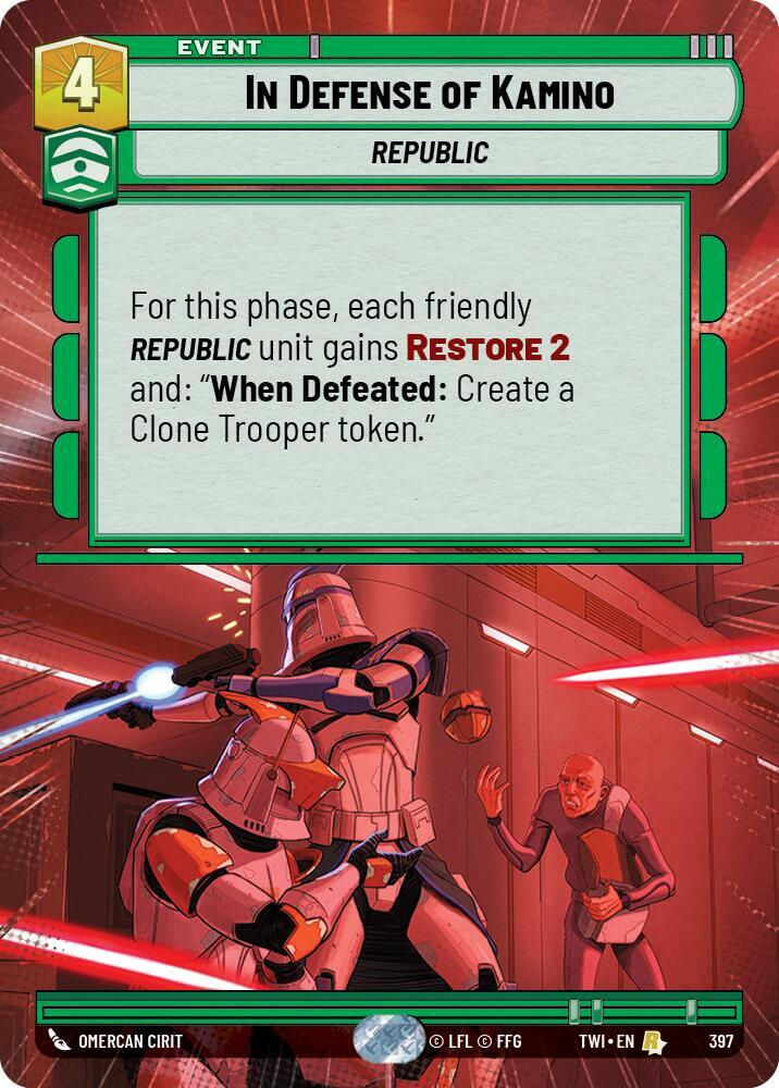 In Defense of Kamino (Hyperspace) (TWI) (397) / Foil