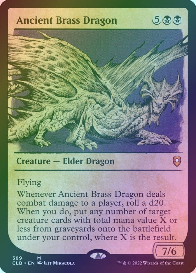 Ancient Brass Dragon (CLB) (389) / Showcase / Foil