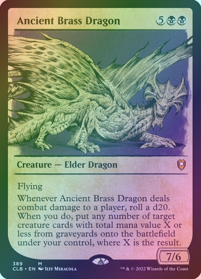 Ancient Brass Dragon (CLB) (389) / Showcase / Foil