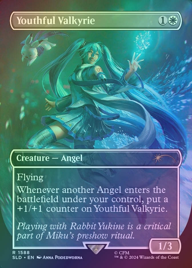 Youthful Valkyrie (SLD) (1588) / Borderless / Foil