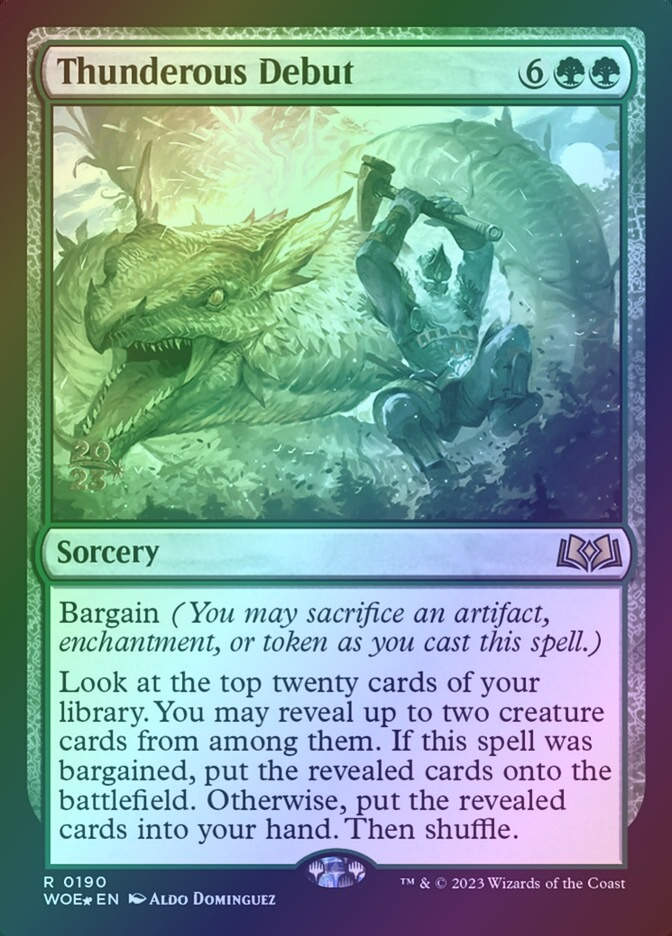 Thunderous Debut (PWOE) (190s) / Foil