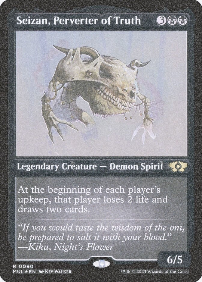 Seizan, Perverter of Truth (MUL) (80) / Foil Etched