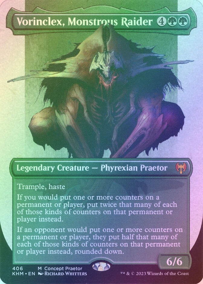 Vorinclex, Monstrous Raider (KHM) (406) / Borderless / Foil