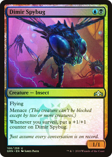 Dimir Spybug (GRN) (166) / Foil