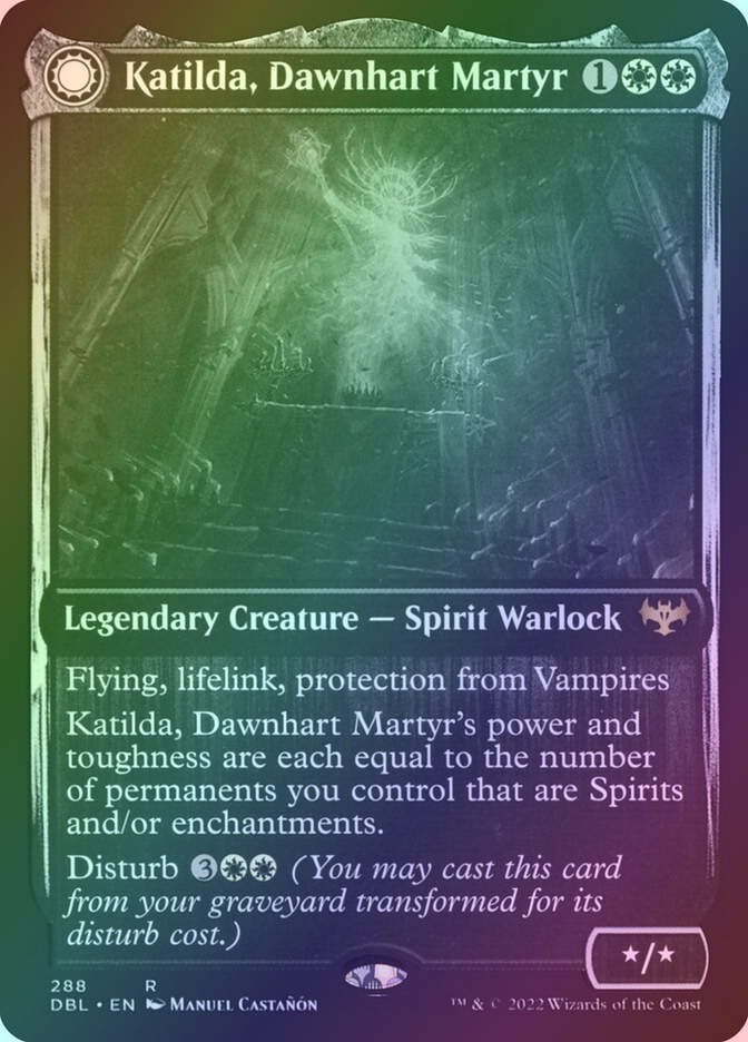 Katilda, Dawnhart Martyr // Katilda's Rising Dawn (DBL) (288) / Foil