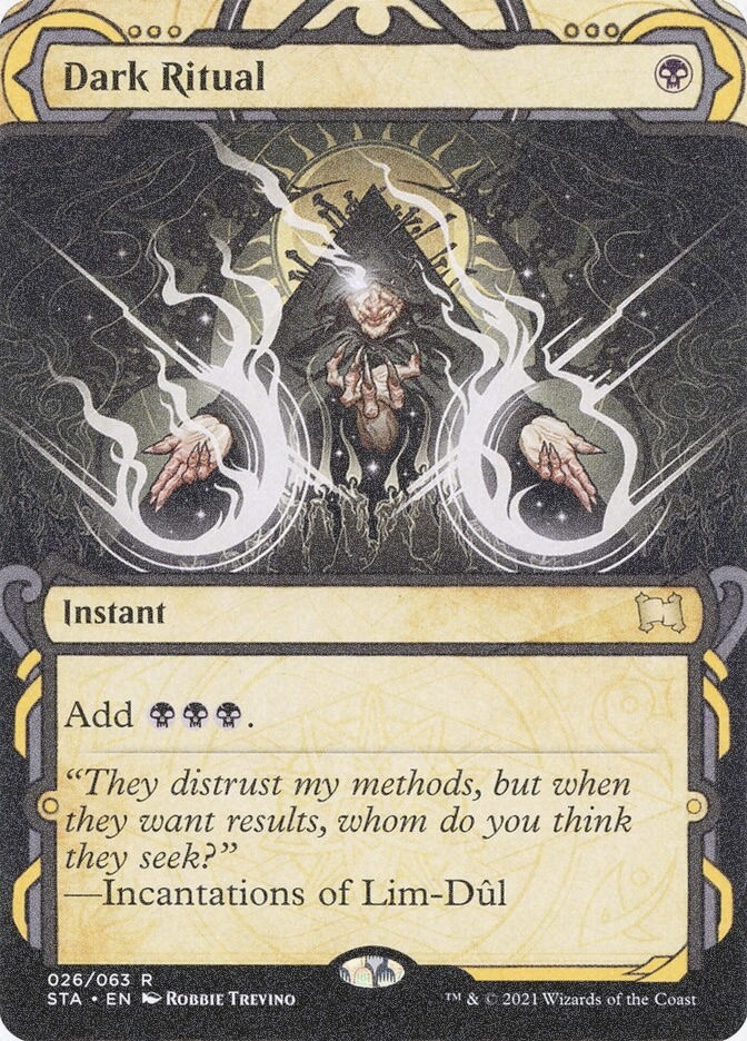 Dark Ritual (STA) (26) / Borderless / Showcase / Foil Etched