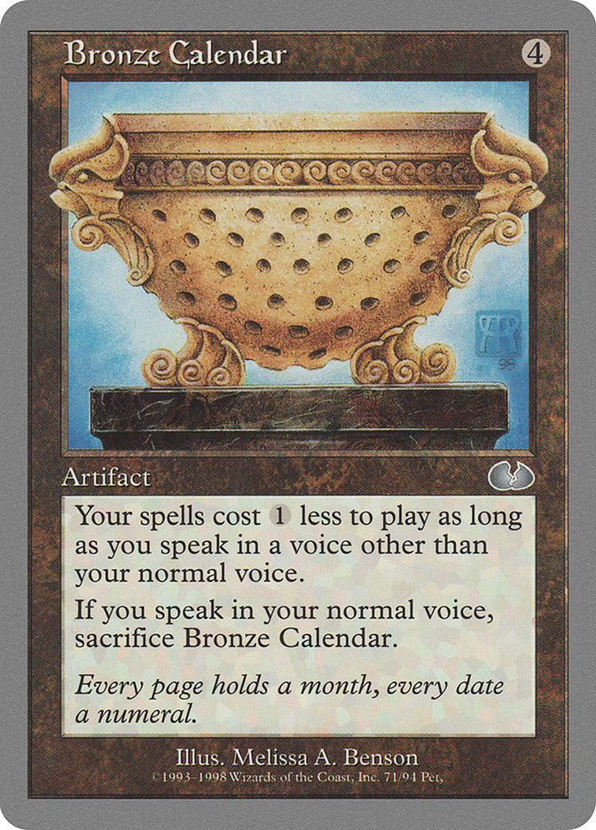 Bronze Calendar (ugl)