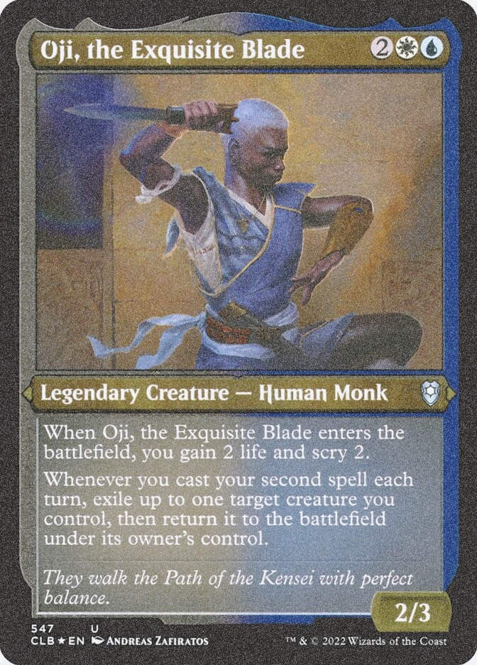 Oji, the Exquisite Blade (CLB) (547) / Foil Etched