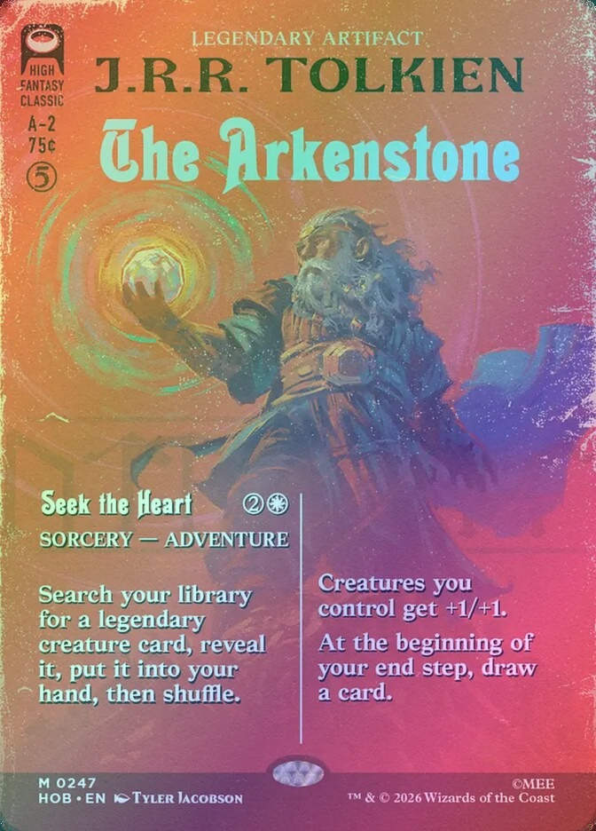 The Arkenstone // Seek the Heart (HOB) (247) / Borderless / Foil
