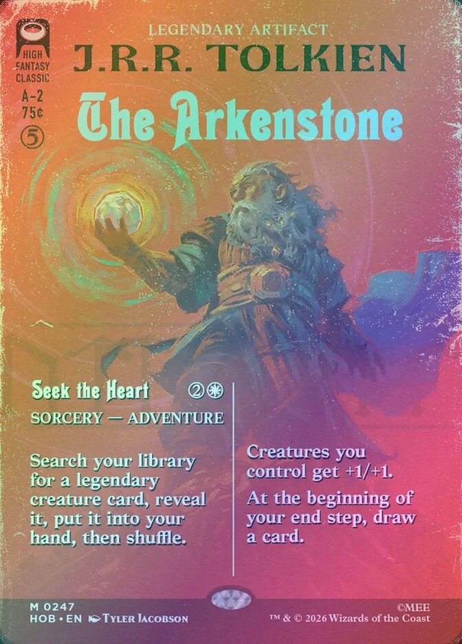 The Arkenstone // Seek the Heart (HOB) (247) / Borderless / Foil