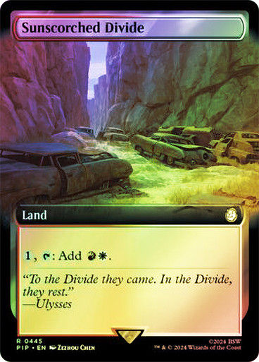Sunscorched Divide (pip) (445) / Extended Art Foil