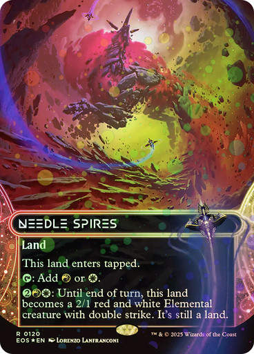 Needle Spires (EOS) (120) / Borderless Galaxy Foil