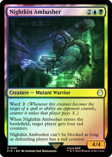 Nightkin Ambusher (pip) (112) / Foil