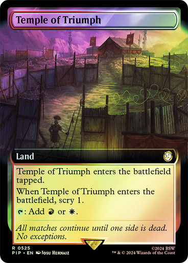 Temple of Triumph (pip) (525) / Extended Art Foil