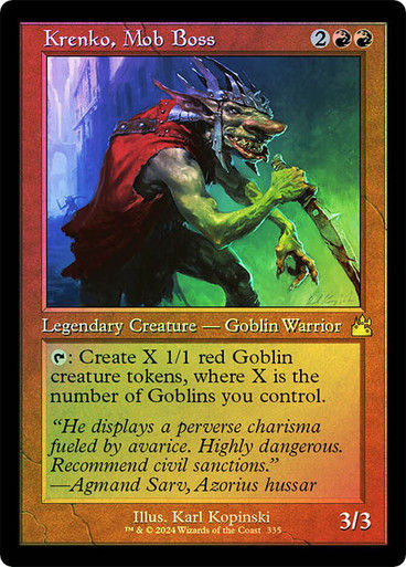 Krenko, Mob Boss (rvr) (335) / Retro / Foil