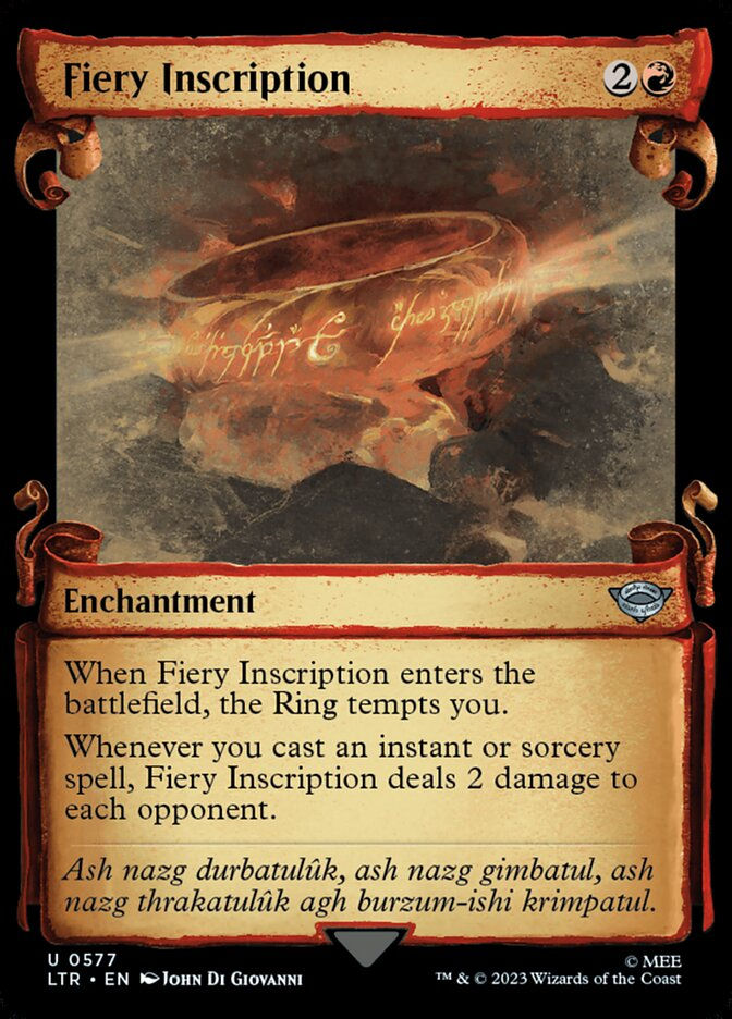 Fiery Inscription (LTR) (577) / Showcase